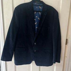 Lauren Ralph Lauren Corduroy Blazer Jacket Mens Brown Elbow Patches